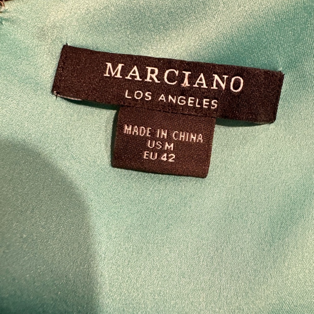 MARCIANO "COME HITHER RUFFLE DRESS" HALTER MINI SIZE M - Picture 9 of 9